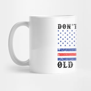 Don't Let The Old Man In Vintage American flag Mug